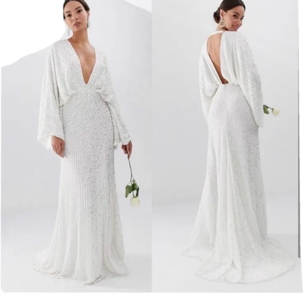 ASOS wedding kimono dress